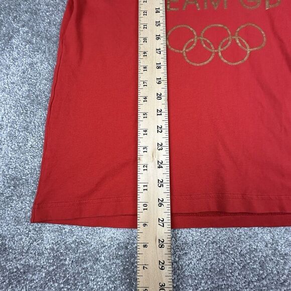 Team GB Olympics T-Shirt Mens Medium Lion Logo Red Activewear Pullover Sports - Picture 3 of 8